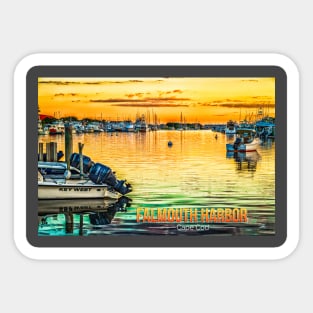 Falmouth Harbor Cape Cod Sticker